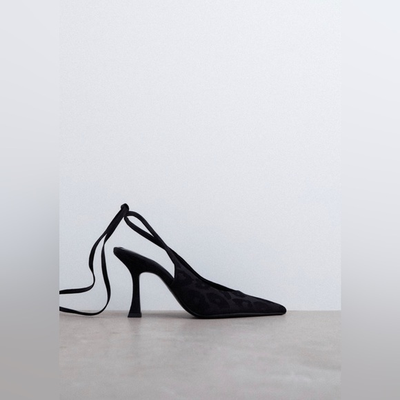 NWT ZARA HEELED SLINGBACKS❤️ - Black - Picture 8 of 8